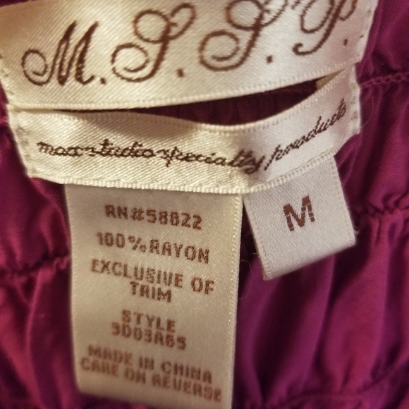 Embroidered purple dress by MLLP Max Studios - Picture 3 of 7